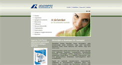 Desktop Screenshot of akadimpex.hu